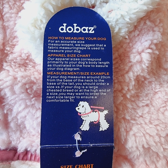 ๐๏ธ Dobaz Sherpa Pink Polka Dot Dog Hoodie Sweater Size M - Picture 8 of 10